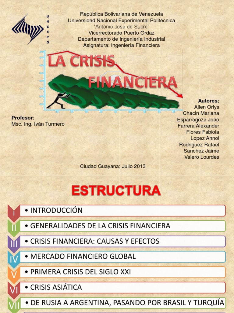 Causas y efectos de crisis financieras | PDF | Crisis financiera | Bancos
