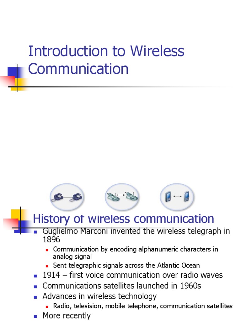 Overview of Wireless Communication History | PDF | Radio | Radio Wave