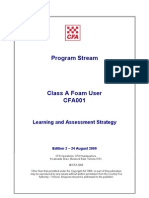 Class A Foam CFA001 Learning and Assessment Strategy