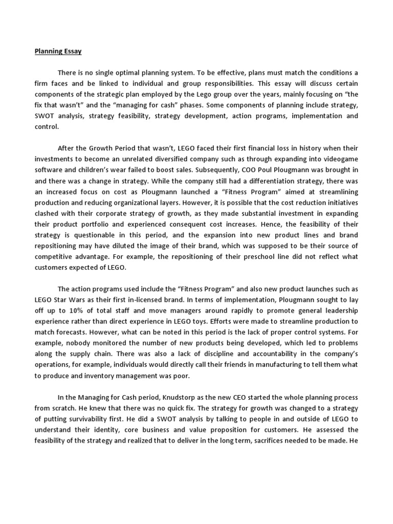 Lego case analysis essay 08 picture