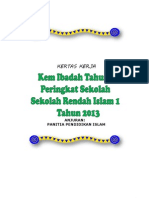 Kertas Kerja Kem Ibadah Sri 1 2013