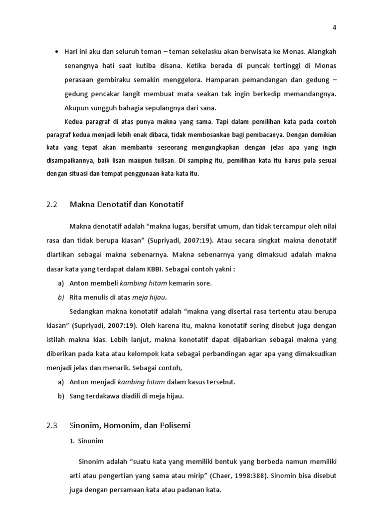 24 Penggunaan Sinonim Pada Teks Deskripsi Terkait Teks