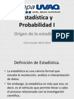 Origen de La Estadistica