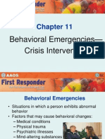 Behavioral Emergencies - Crisis Intervention
