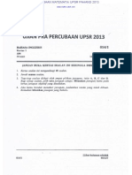 2013-Percubaan Bahasa Ingegris Upsr+Skema (Pahang) PDF