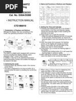 Citizen Windsurfing Watch Manual