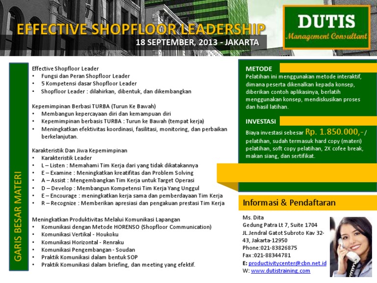Kepemimpinan Efektif di Shopfloor | PDF
