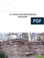 Stone and Reinforced Masonry