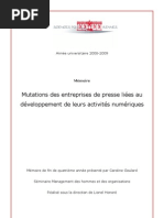 Download Mmoire mutations des entreprises de presse lies au dveloppement de leurs activits numriques Caroline Goulard by Goulard Caroline SN16416198 doc pdf