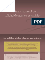 Análisis y control de aceites esenciales