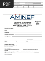 2014 Fulbright MA, PH.D & DDR Application Form & Ref. Letter