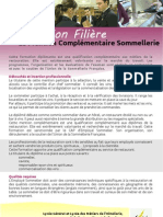 Information Filière MC Sommellerie