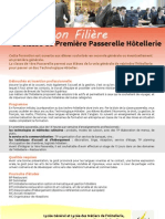 Information Filière Première Passerelle Hôtellerie