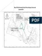 GIS Generated Base Map of Vitali Showing Project Site and Impact Areas and Communities