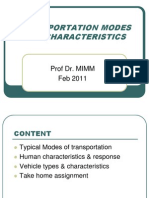 Uthm 4 - Note Lecture Mka 2133 - Transportation Modes and Characteristics