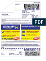 Ryanair Boarding Pass