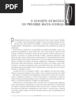O CONCEITO DE SAÚDE E DO PROCESSO SAÚDE–DOENÇA