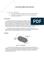 Static and Dynamic Balancing: Objective