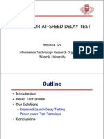 Design For At-Speed Delay Test: Outline