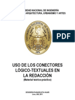 Uso conectores lógico-textuales redacción