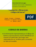 Código de Barras, Transporte y Embalaje