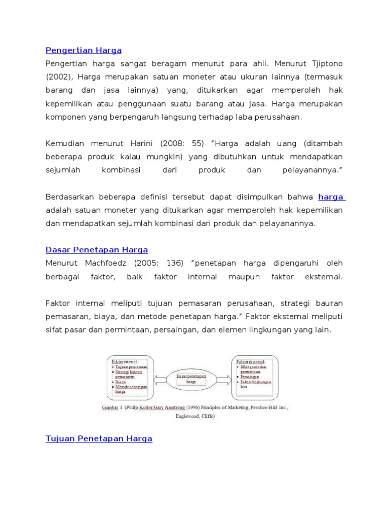 Pengertian Harga Pdf