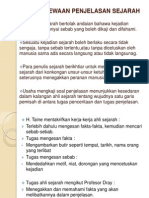 Keistimewaan Penjelasan Sejarah