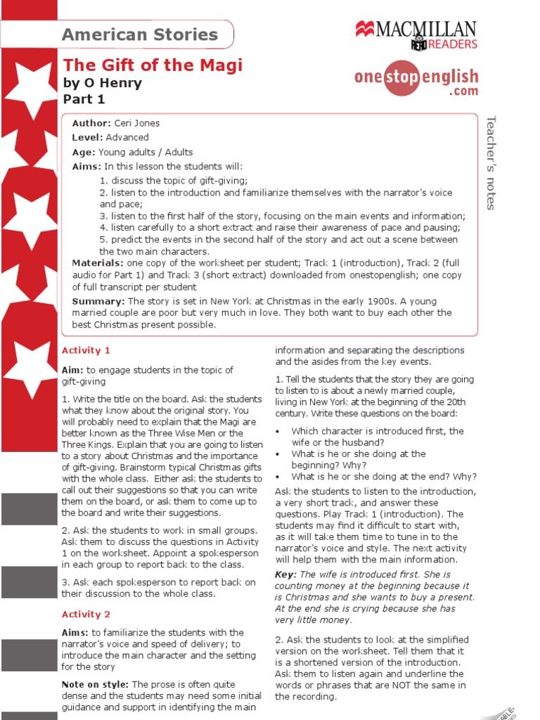 worksheet The Gift Of The Magi Worksheet gift of the magi part1 biblical magi