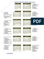 FPSG 2013-2014 Calendar