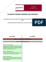 Codigo General Del Proceso - Comparativo Leyes 15982 y 19090