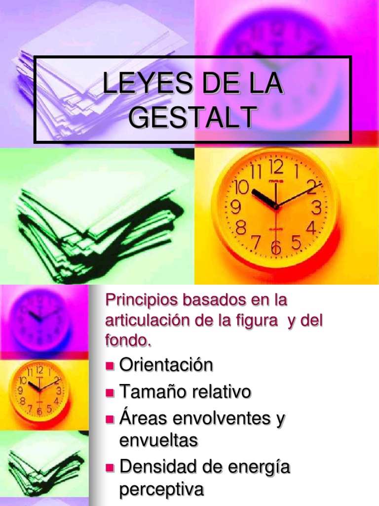 Leyes de la gestalt pdf perspectiva gr fica percepci n