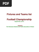 2013 Football Championship_Fixtures & Teams list
