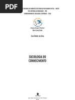 Livro Sociologia Do Conhecimento