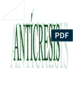 Monografia de Contrato de Anticresis