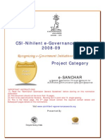 E Sanchar Project Category Nomination Submission Ver1 For CSI