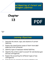 Accounting and Reporting of Current and Contingent Liabilities