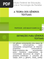Aulas 1, 2 e 3 Generos Textuais