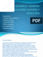 QUIMICA  FUERZAS NUCLEARES ACCIÓN Y REACCIÓN (1)