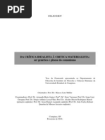 EidtCelso - Da critica idealista à critica materialista