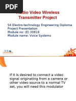 Audio Video Wireless Transmitter Project