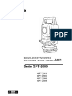 PORTADA Manual de instrucciones Estación Total TOPCON GPT 2006
