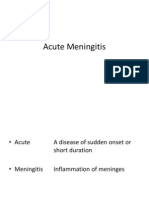 Acute Meningitis: Causes, Symptoms, Diagnosis