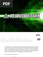 NI Reaktor Spark Manual English