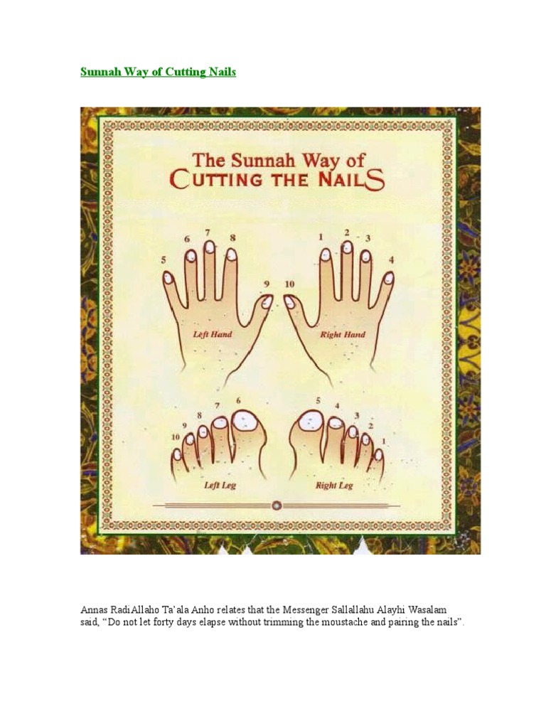 Sunnah Way of Cutting Nails Prophets And Messengers In Islam Nail