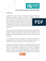 Paper ECOSOC - La Especulación Financiera sobre los Alimentos de Primera Necesidad (1)