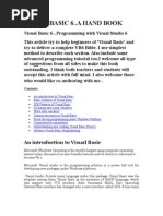 Visual Basic 6..A Hand Book