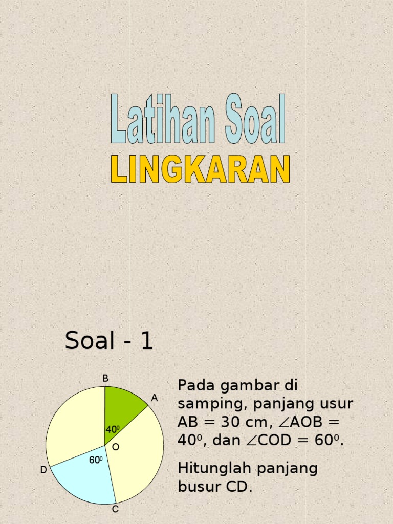 Latihan Soal Lingkaran