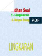 Latihan Soal Lingkaran Dan Bangun Ruang