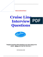 Cruise Line Interview Questions
