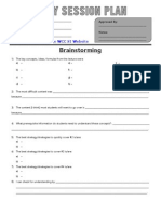 Daily Session Plan (FA13) - Form Fillable